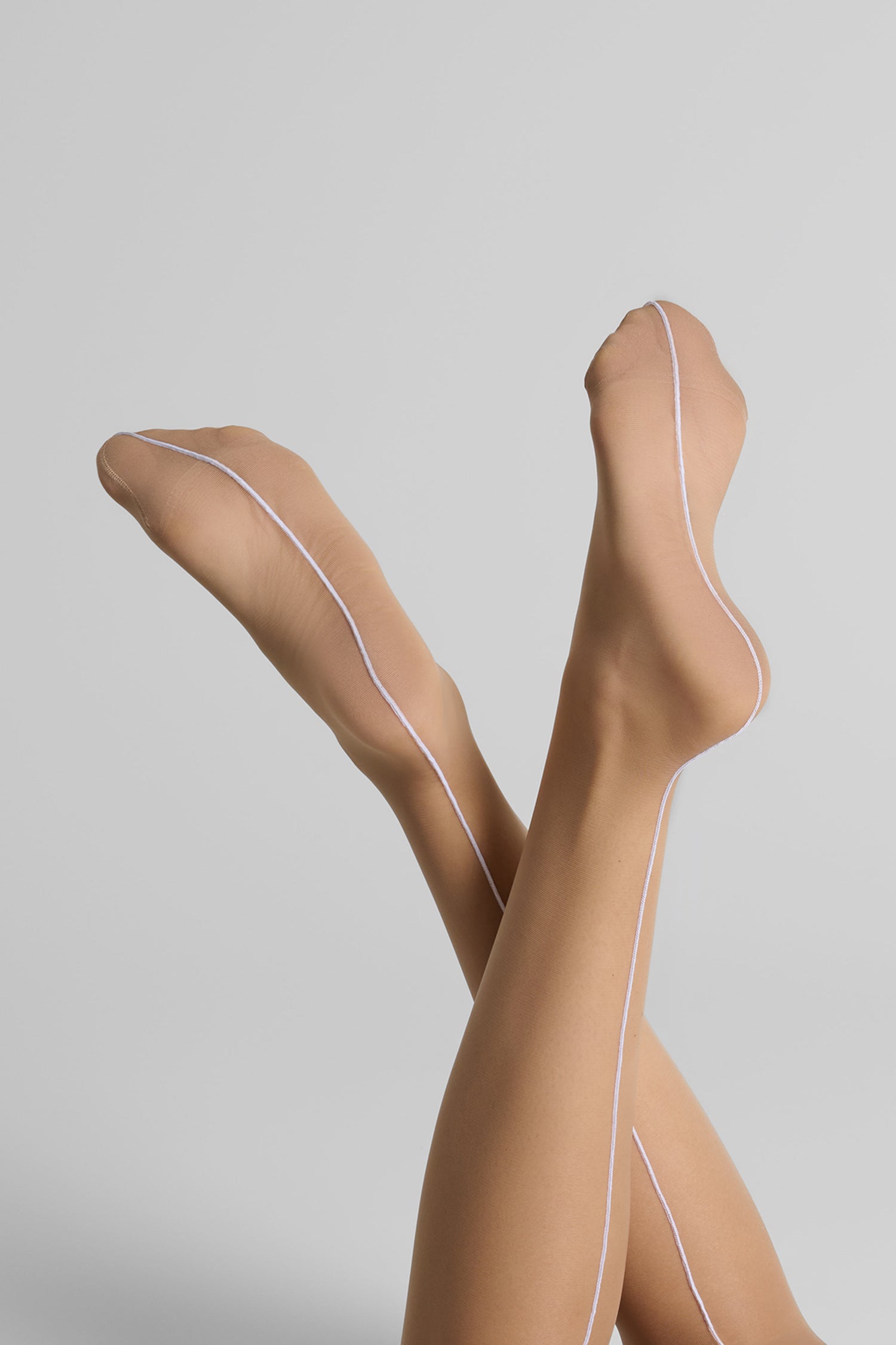 20D rolled seam cut stockings - Les Coquetteries