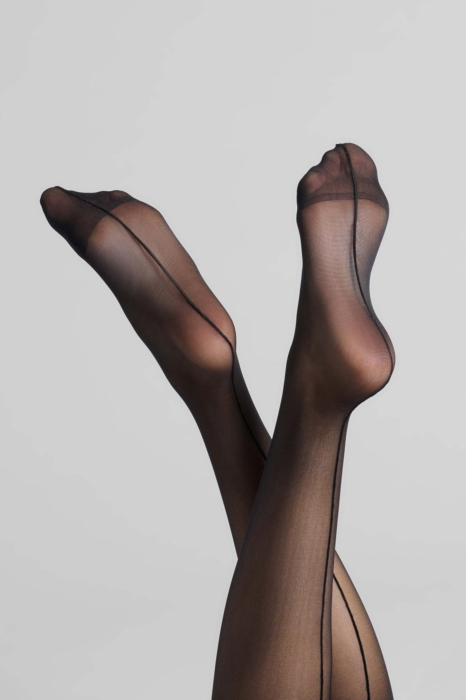 20D rolled seam cut stockings - Les Coquetteries
